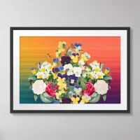 Flower Market Framed Art