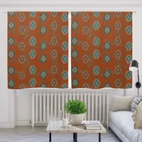 Southwest Canyons Geometric Pattern 50x63 Inch Blackout Curtains