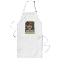 Cartoon Girl Custom Preppy Unique Art Long Apron