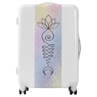 *~*  Lotus  Moon Sacred Geometry Symbol Artsy Luggage