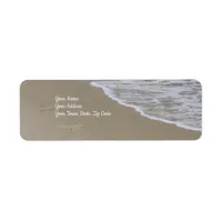 Beach Surf Coastal Ocean Label