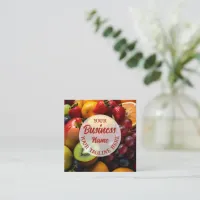 Foodie Fresh Fruits Business Card