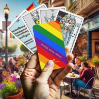 Tarot Rainbow Flag ‘Diverse, Equal, Proud.’ LGBT