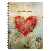 Big Red Heart Notebook