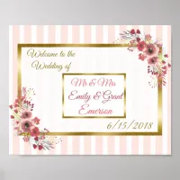 Custom Welcome to the Wedding of (Add Names) Poster