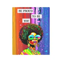 Be Proud To Be You | Groovy Woman of Color Metal Print