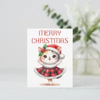 Dancing Kitty - Christmas Card