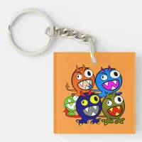 Halloween Monster Friends Keychain