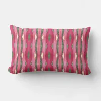 ... Bright Red Stripe Lumbar Throw Pillow