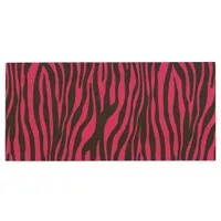 Pink and Black Zebra Print Wood Flash Drive