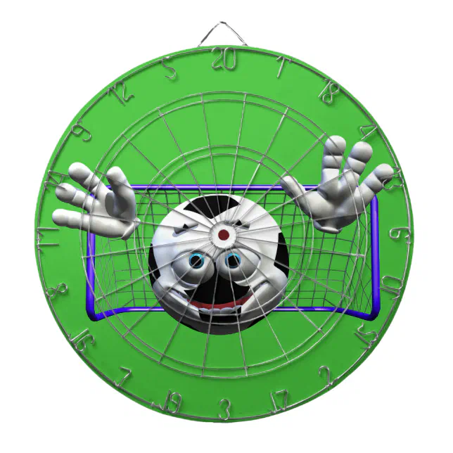 Funny Cartoon Soccer Ball Dartboard