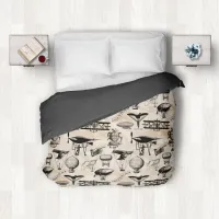 Vintage Aircraft ID913 Duvet Cover