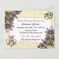 It's a Girl Ba-bee Baby Shower Invitations