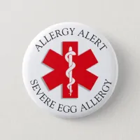 Severe EGG Allergy Alert Button