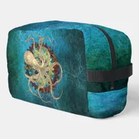 Steampunk Octopus & Clockwork Gears  Dopp Kit