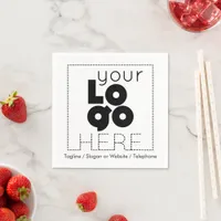 your company logo + disposable paper party napkins