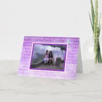 Personalized Photo Happy Birthday to my Mom Card