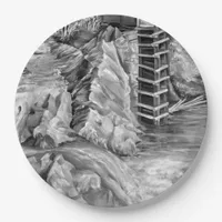 Colorado Rocky Mountains River Crystal Mill Paper Plates