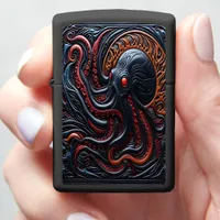 Octopus Wonder: Vibrant Patterns Zippo Lighter