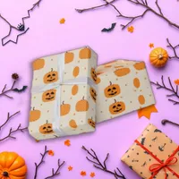 Halloween Playful Pumpkin Patch Wrapping Paper