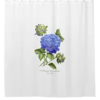 Blue Hydrangeas Shower Curtain