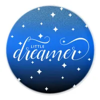 Cute Ombre Midnight Blue Starry Little Dreamer Ceramic Knob