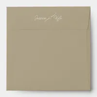 Tan Solid Stationery Colored Envelope