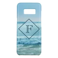 Ocean Surf Waves Splashing Beach Monogram Case-Mate Samsung Galaxy S8 Case