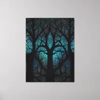 Tree of Life - Mystic Forest Mosaic Canvas Print