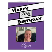 Jumbo Sized Personalized Photo Happy Birthday Card