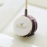 thankful heart thanksgiving cake pops