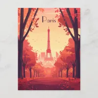 Travel to Paris Postcard