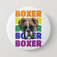 Boxer dog lovers small gift button