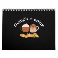 Latte coffee drink funny modern pumpkin spice calendar