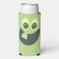 Goofy Tooth Grin Funny Novelty Cartoon Art  Seltzer Can Cooler