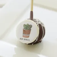 Potted Succulent Cactus Houseplant Custom Cake Pops