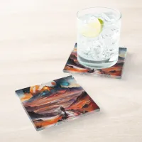 Out of this World - The Path Ahead Glass Coaster