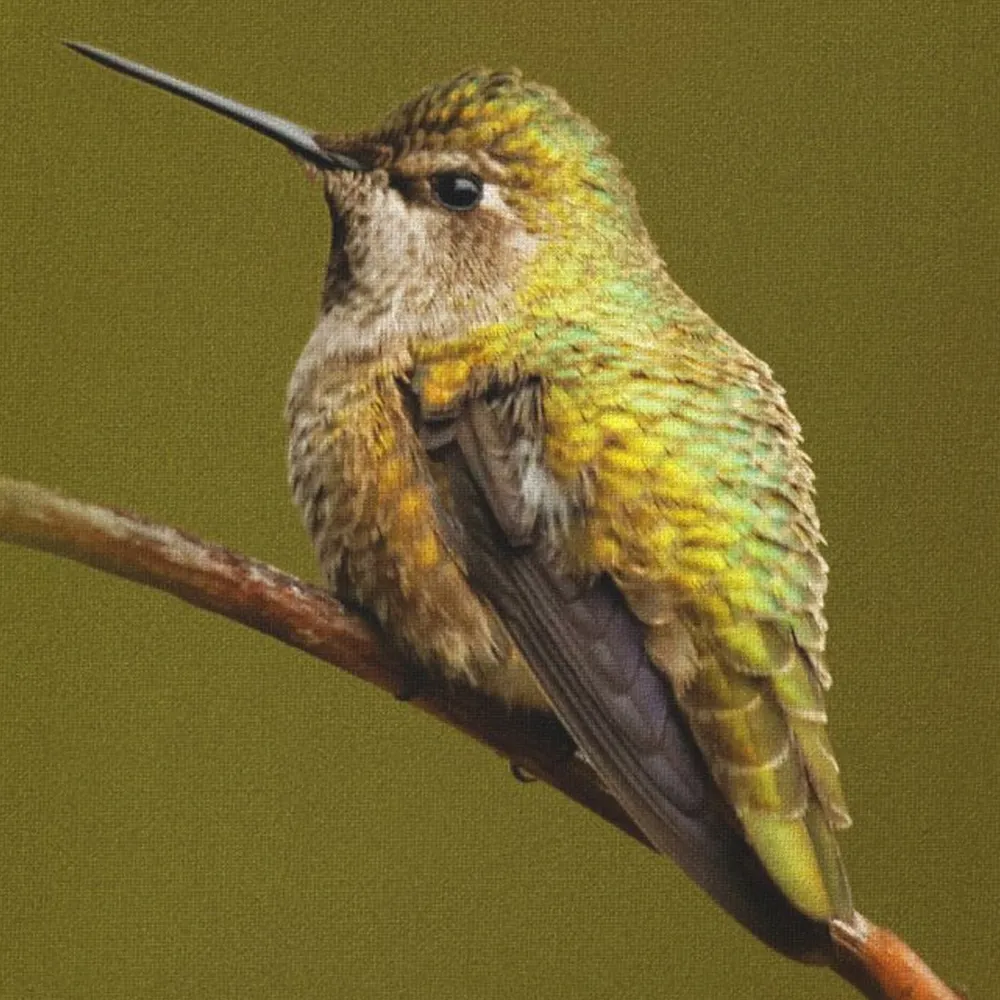 WWN Anna's Hummingbird on the Scarlet Trumpetvine