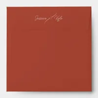 Terracotta Solid Stationery Colored Envelope