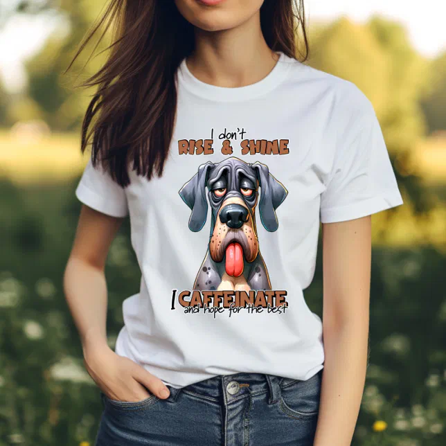 Humorous Hound: The Funny Dog Typographic T-Shirt