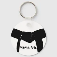 Martial Arts Black Belt Keychain