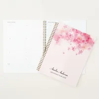 Elegant Floral Pink Makeup Artist Appointment Book Planner