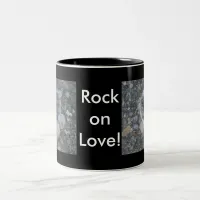 Love is Rock Solid Two-Tone Coffee Mug