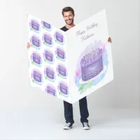 Huge Jumbo Sized Personalized Birthday  Card