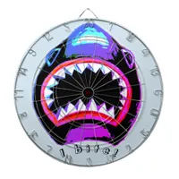 Shark Watercolor Pink Purple Illustration Dart Board