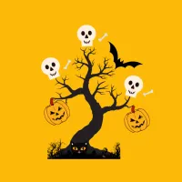 Skull Tree Halloween T-shirt