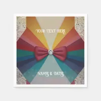 Colorful Elegant Rainbow Wedding Napkins