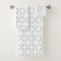 Modern Minimalist Simple Geometric Pattern Bath Towel Set