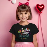 Personalized Day of the Dead Theme Birthday Party Toddler T-shirt