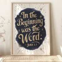  In the Beginning Was the Word: John 1:1 Poster